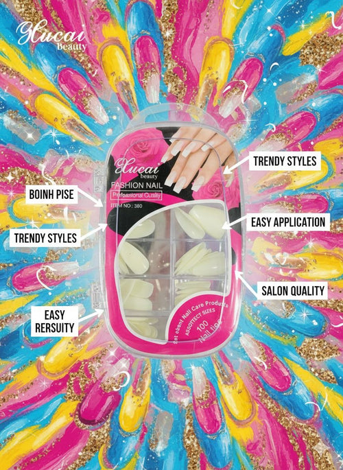 Lucai Professional Full Cover Nail Tips Kit