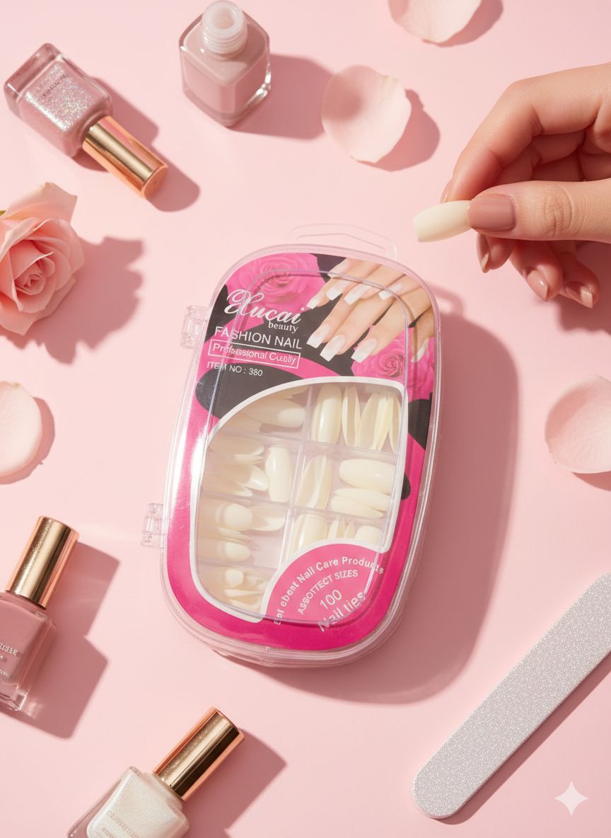 Lucai Professional Full Cover Nail Tips Kit