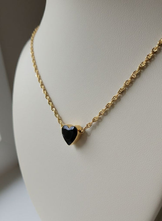 Elegant Gold Heart Pendant Necklace for Women | Simple & Classy Gold-Plated Chain | Perfect Gift Jewelry for Girls